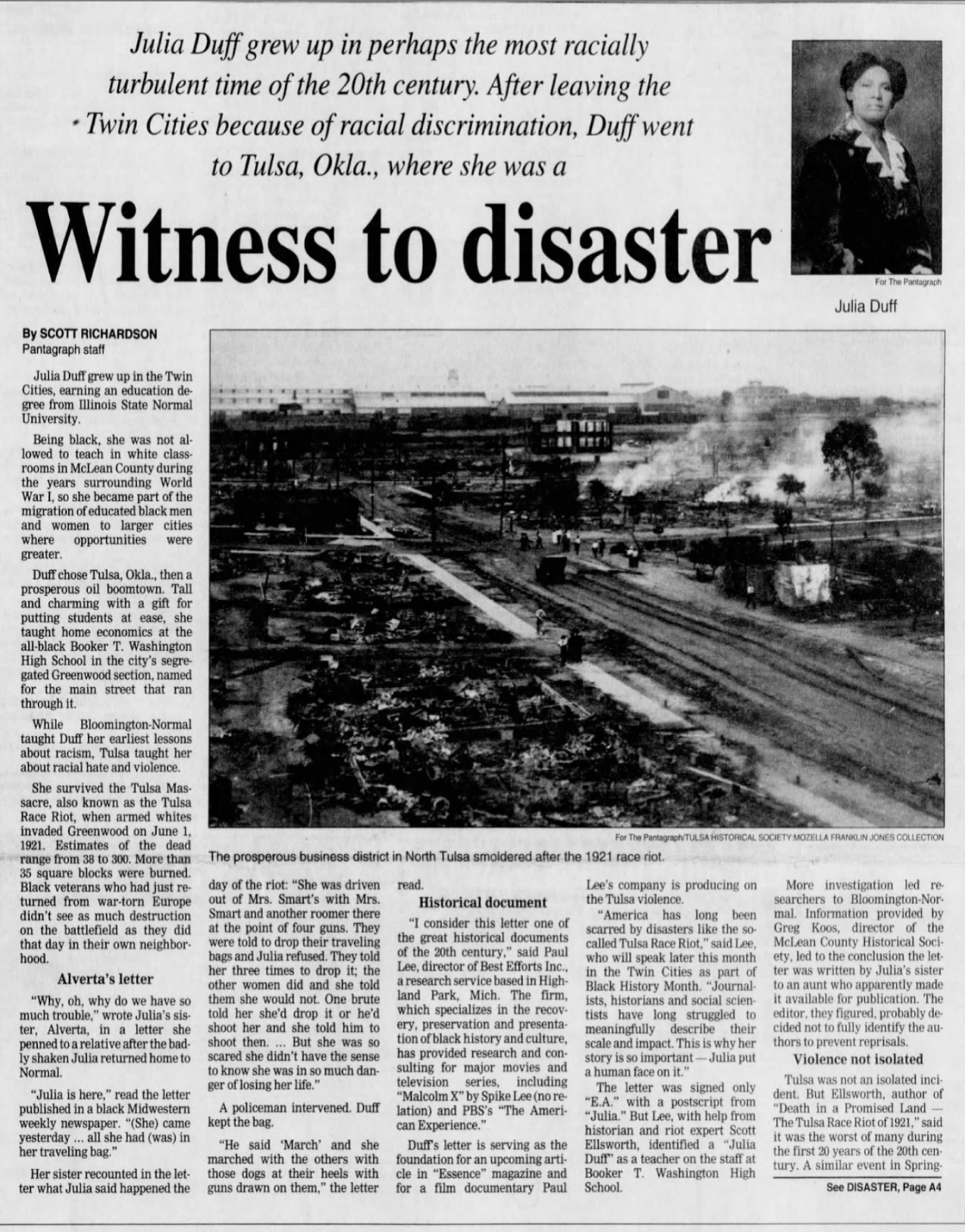 Witness to disaster